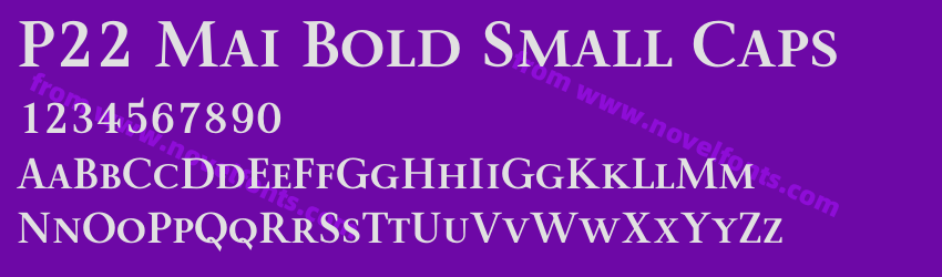 P22 Mai Bold Small CapsPreview P22 Mai Bold Small CapsPreview