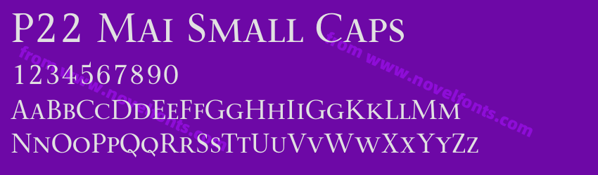 P22 Mai Small CapsPreview P22 Mai Small CapsPreview