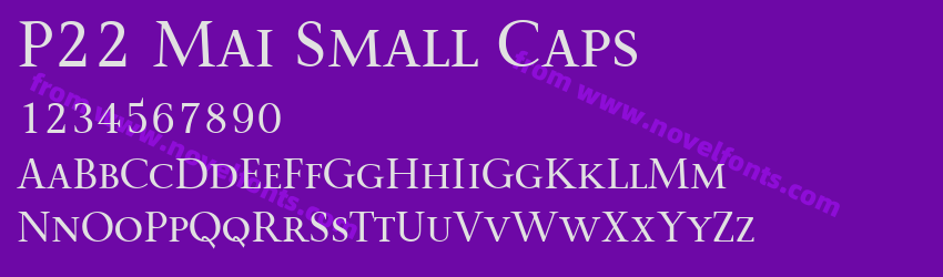 P22 Mai Small CapsPreview P22 Mai Small CapsPreview