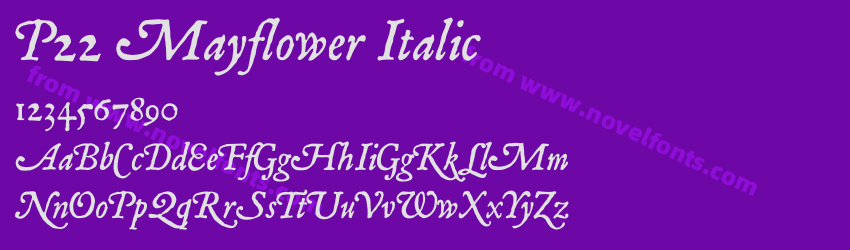 P22 Mayflower ItalicPreview P22 Mayflower ItalicPreview
