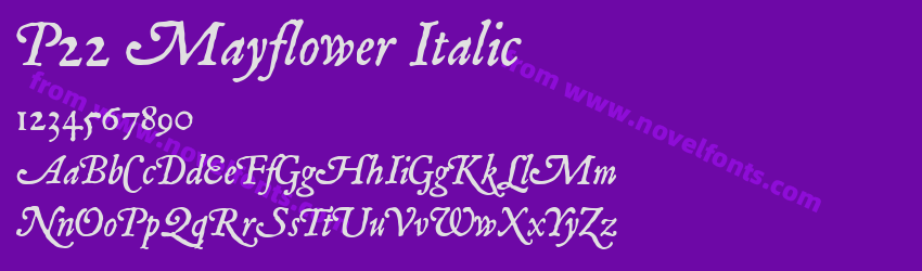 P22 Mayflower ItalicPreview P22 Mayflower ItalicPreview