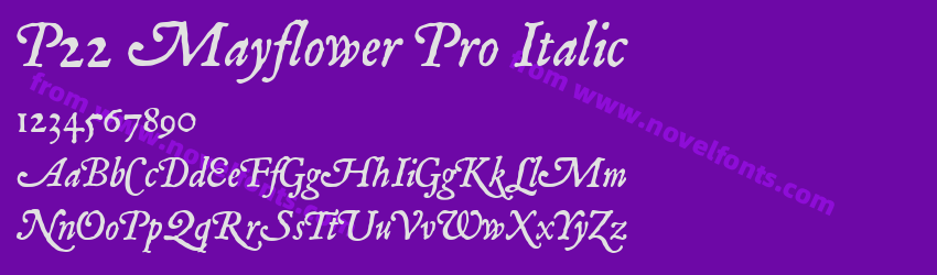 P22 Mayflower Pro ItalicPreview P22 Mayflower Pro ItalicPreview