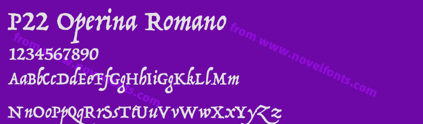 P22 Operina RomanoPreview P22 Operina RomanoPreview
