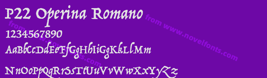P22 Operina RomanoPreview P22 Operina RomanoPreview