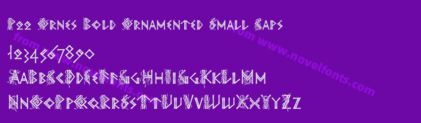 P22 Ornes Bold Ornamented Small CapsPreview P22 Ornes Bold Ornamented Small CapsPreview