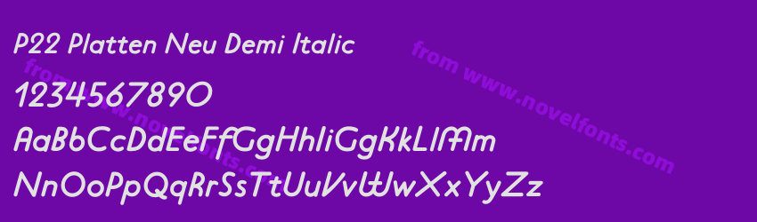 P22 Platten Neu Demi ItalicPreview P22 Platten Neu Demi ItalicPreview