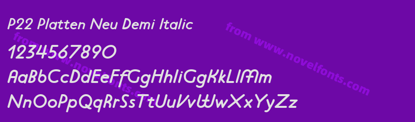 P22 Platten Neu Demi ItalicPreview P22 Platten Neu Demi ItalicPreview
