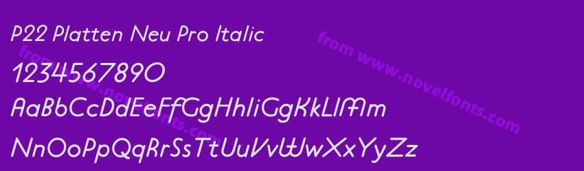 P22 Platten Neu Pro ItalicPreview P22 Platten Neu Pro ItalicPreview