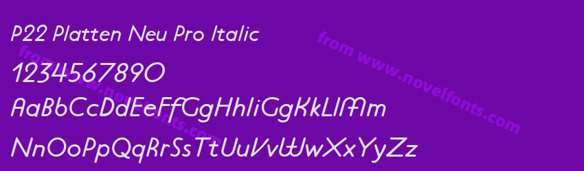P22 Platten Neu Pro ItalicPreview P22 Platten Neu Pro ItalicPreview