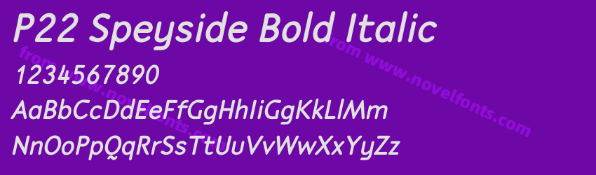 P22 Speyside Bold ItalicPreview P22 Speyside Bold ItalicPreview