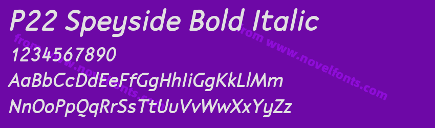 P22 Speyside Bold ItalicPreview P22 Speyside Bold ItalicPreview