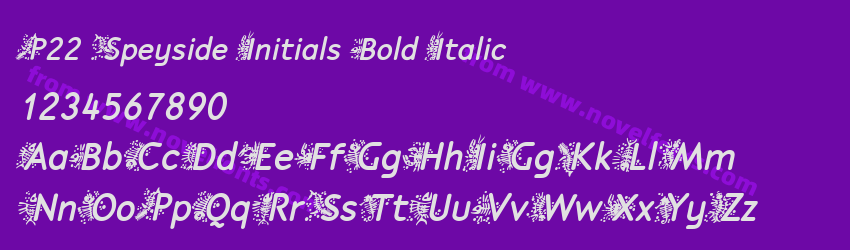 P22 Speyside Initials Bold ItalicPreview P22 Speyside Initials Bold ItalicPreview