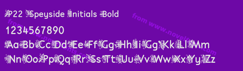 P22 Speyside Initials BoldPreview P22 Speyside Initials BoldPreview