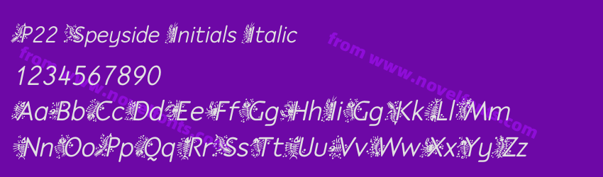 P22 Speyside Initials ItalicPreview P22 Speyside Initials ItalicPreview