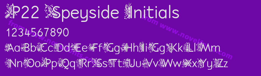 P22 Speyside InitialsPreview P22 Speyside InitialsPreview