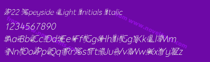 P22 Speyside Light Initials ItalicPreview P22 Speyside Light Initials ItalicPreview