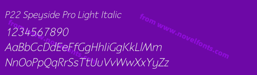 P22 Speyside Pro Light ItalicPreview P22 Speyside Pro Light ItalicPreview