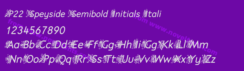 P22 Speyside Semibold Initials ItaliPreview P22 Speyside Semibold Initials ItaliPreview