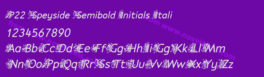 P22 Speyside Semibold Initials ItaliPreview P22 Speyside Semibold Initials ItaliPreview