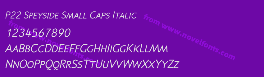 P22 Speyside Small Caps ItalicPreview P22 Speyside Small Caps ItalicPreview