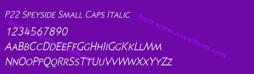 P22 Speyside Small Caps ItalicPreview P22 Speyside Small Caps ItalicPreview