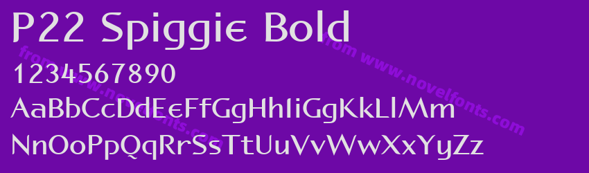 P22 Spiggie BoldPreview P22 Spiggie BoldPreview
