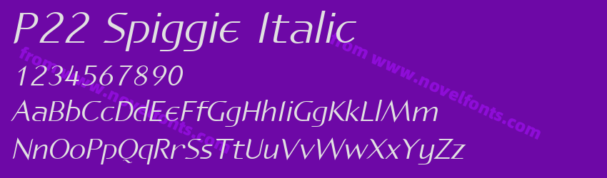 P22 Spiggie ItalicPreview P22 Spiggie ItalicPreview
