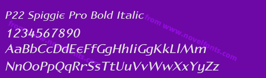 P22 Spiggie Pro Bold ItalicPreview P22 Spiggie Pro Bold ItalicPreview