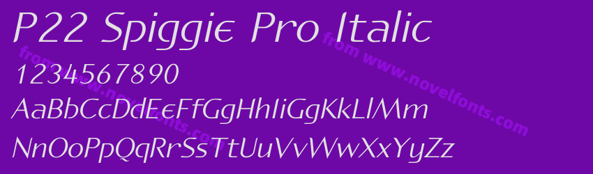P22 Spiggie Pro ItalicPreview P22 Spiggie Pro ItalicPreview