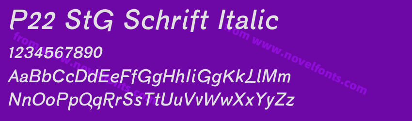 P22 StG Schrift ItalicPreview P22 StG Schrift ItalicPreview