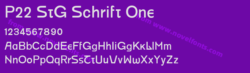 P22 StG Schrift OnePreview P22 StG Schrift OnePreview