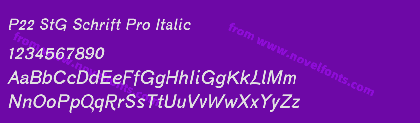 P22 StG Schrift Pro ItalicPreview P22 StG Schrift Pro ItalicPreview