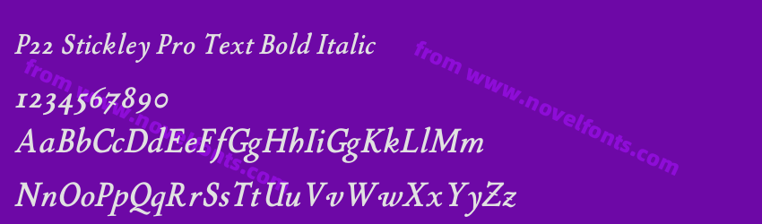 P22 Stickley Pro Text Bold ItalicPreview P22 Stickley Pro Text Bold ItalicPreview