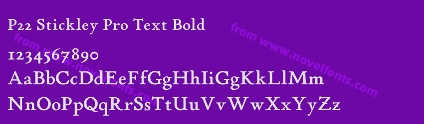 P22 Stickley Pro Text BoldPreview P22 Stickley Pro Text BoldPreview