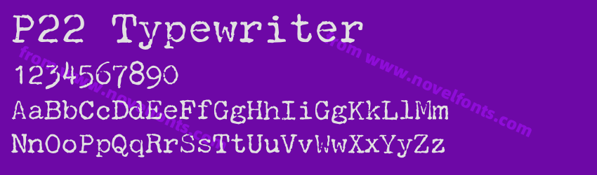 P22 TypewriterPreview P22 TypewriterPreview