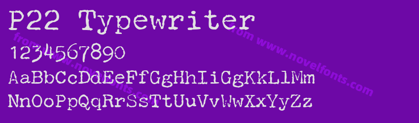 P22 TypewriterPreview P22 TypewriterPreview