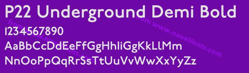 P22 Underground Demi BoldPreview P22 Underground Demi BoldPreview