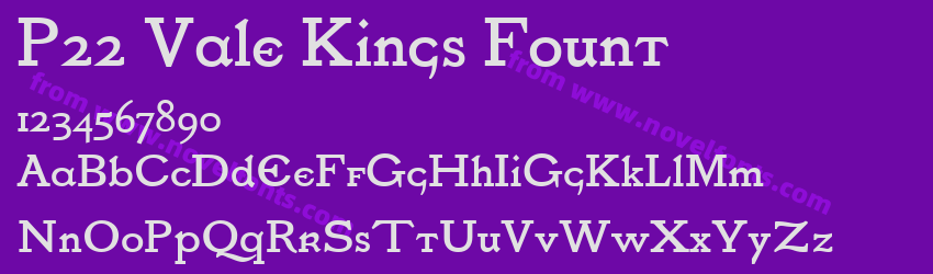 P22 Vale Kings FountPreview P22 Vale Kings FountPreview