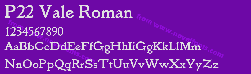 P22 Vale RomanPreview P22 Vale RomanPreview