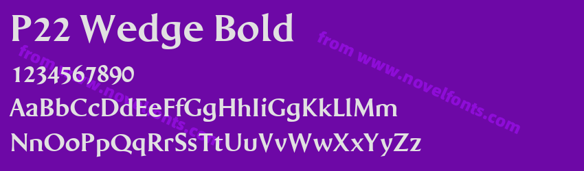 P22 Wedge BoldPreview P22 Wedge BoldPreview