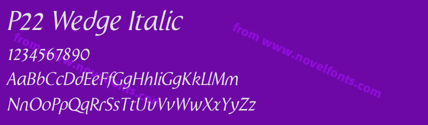 P22 Wedge ItalicPreview P22 Wedge ItalicPreview