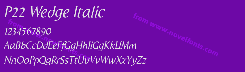 P22 Wedge ItalicPreview P22 Wedge ItalicPreview