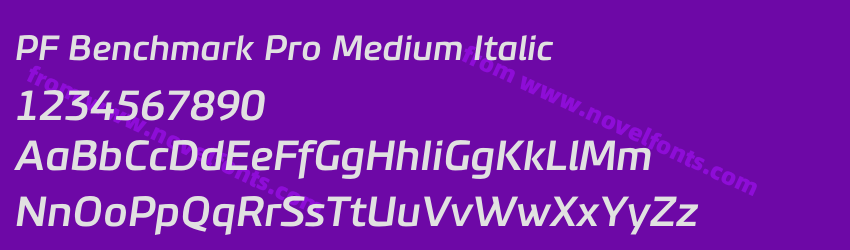 PF Benchmark Pro Medium ItalicPreview PF Benchmark Pro Medium ItalicPreview