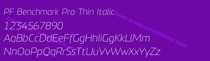PF Benchmark Pro Thin ItalicPreview PF Benchmark Pro Thin ItalicPreview