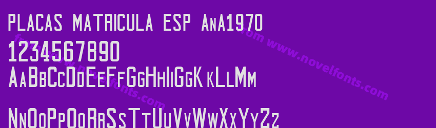 PLACAS MATRICULA ESP AnA1970Preview PLACAS MATRICULA ESP AnA1970Preview
