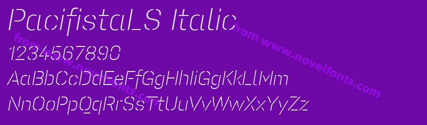 PacifistaLS ItalicPreview PacifistaLS ItalicPreview