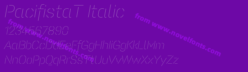 PacifistaT ItalicPreview PacifistaT ItalicPreview