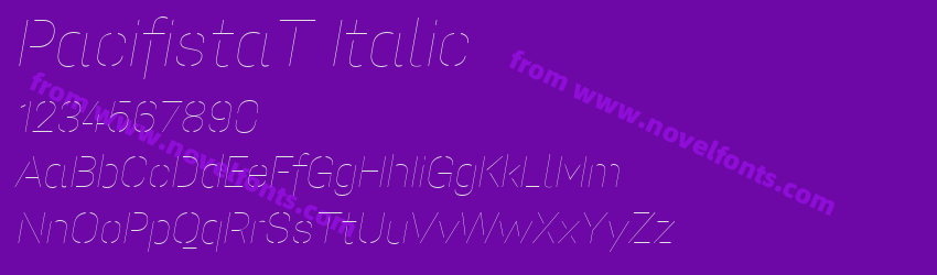 PacifistaT ItalicPreview PacifistaT ItalicPreview