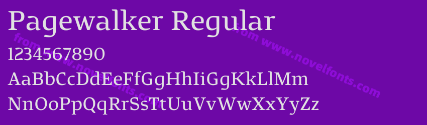 Pagewalker RegularPreview Pagewalker RegularPreview