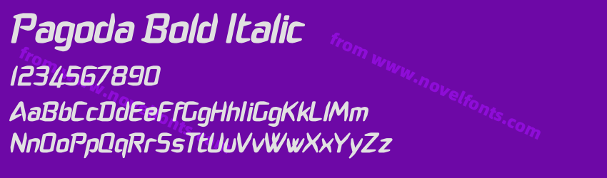 Pagoda Bold ItalicPreview Pagoda Bold ItalicPreview